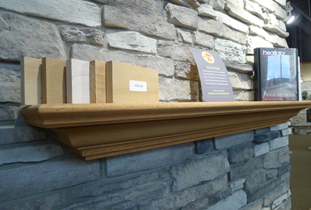 Custom made wooden mantels