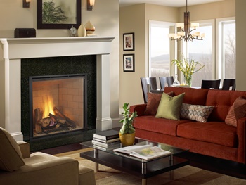 Gas log sets available in Waukesha at Badgerland Fireplace