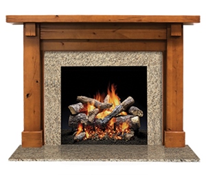 Heat n Glo Battlefield Wood Mantel