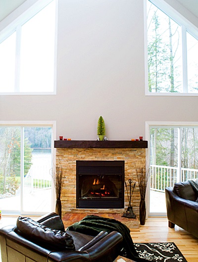 Fireplace installation in Lake Country
