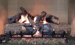 Most realistic gas log fireplace sets in Milwaukee.