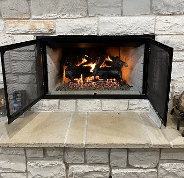 Wood To Gas Fireplace Conversion In, Can A Gas Fireplace Be Converted To Wood Burning
