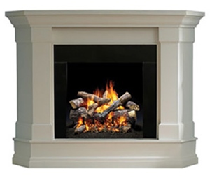 Heat & Glo Kenwood Corner Mantel, with base